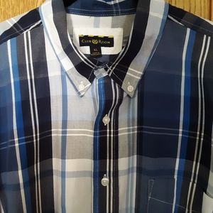 Club Room long sleeve. Blue/white shirt. Size XL